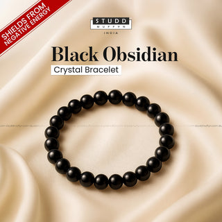 Black Obsidian Crystal Bracelet
